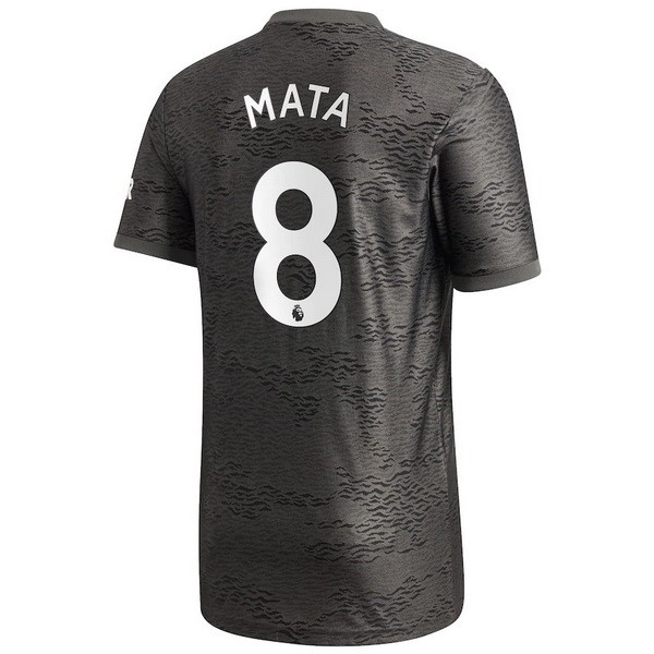 Camiseta Manchester United NO.8 Mata Segunda equipo 2020-2021 Negro